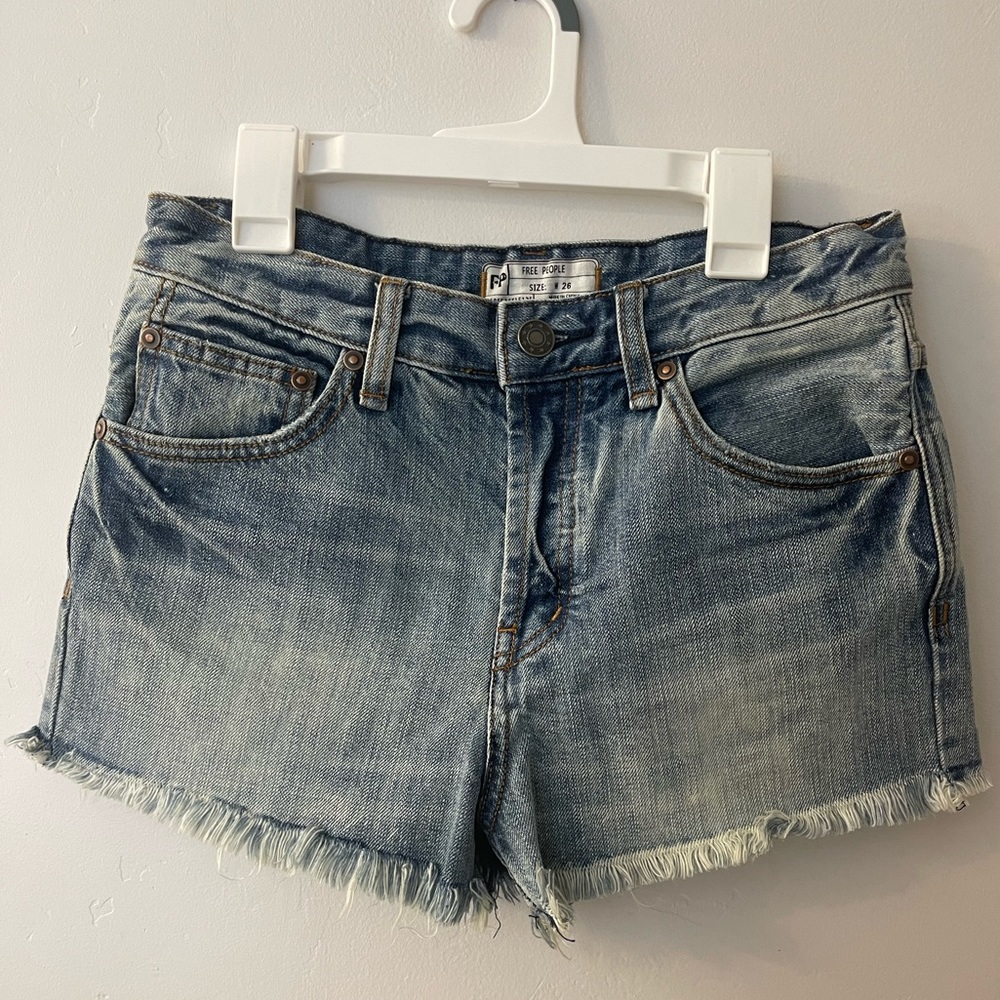 Free people denim shorts